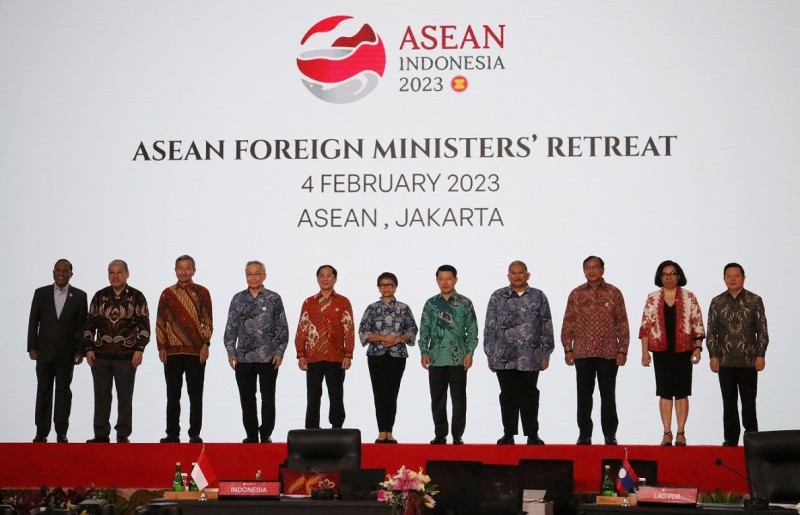 Bộ trưởng Bùi Thanh Sơn và các Bộ trưởng Ngoại giao ASEAN, Timor Leste tại Hội nghị hẹp Bộ trưởng ngoại giao ASEAN (AMMR) 2023