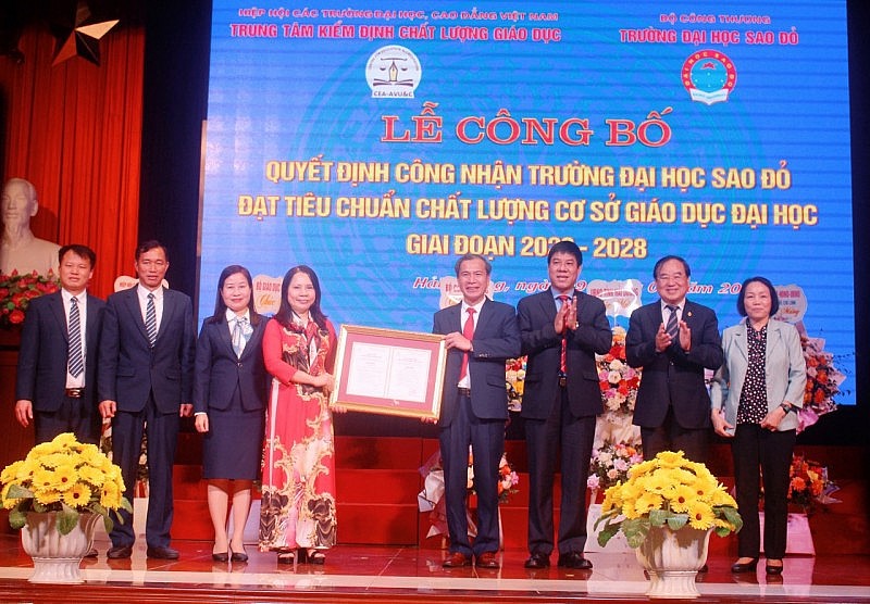 Trường Đại học Sao Đỏ đạt tiêu chuẩn chất lượng cơ sở giáo dục đại học giai đoạn 2023-2028