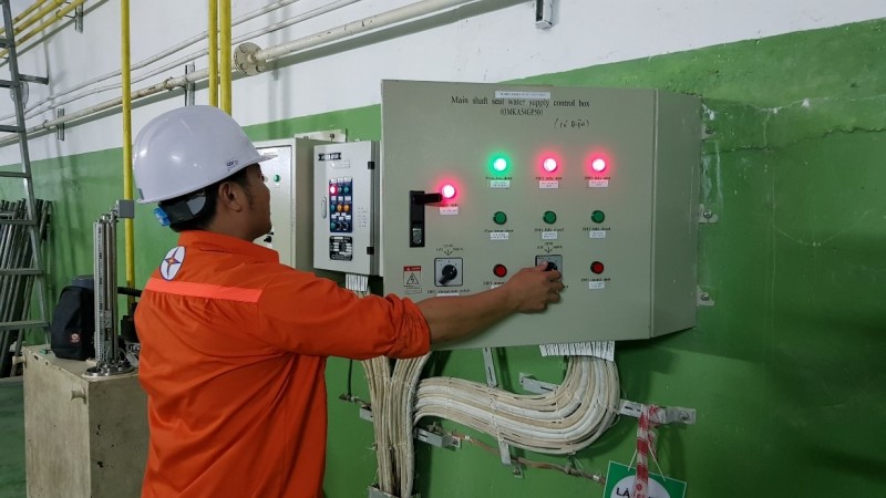 Kiểm tra, bảo dưỡng tủ điều khiển nước chèn trục tổ máy H3 Kiểm tra, bảo dưỡng tủ điều khiển nước chèn trục tổ máy H3