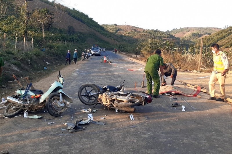 Hiện trường vụ tai nạn. Ảnh: H.T