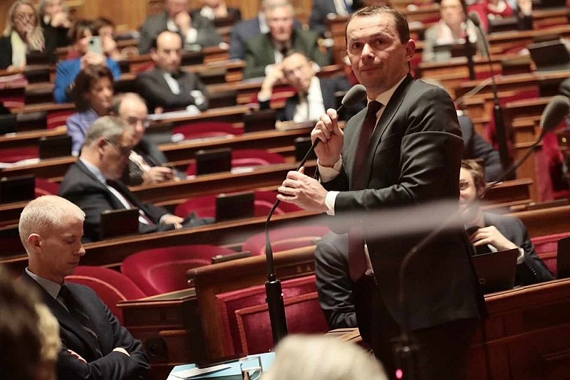 Thượng viện bỏ phiếu về cải cách lương hưu ở Paris, ngày 11 tháng 3 năm 2023. (Nguồn: Le Monde)