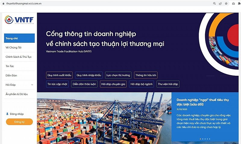 Công bố Cổng thông tin doanh nghiệp về chính sách tạo thuận lợi thương mại