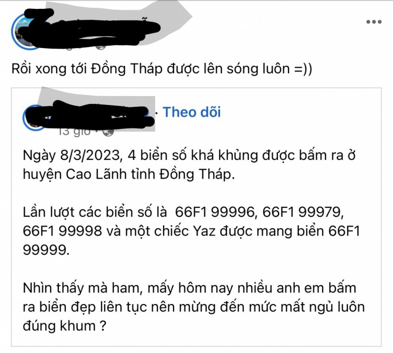 Đồng Tháp thành lập tổ thanh tra đặc biệt kiểm tra vụ 4 biển số xe đẹp