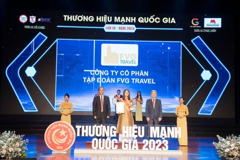 FVG Travel đạt giải thưởng thương hiệu mạnh quốc gia năm 2023