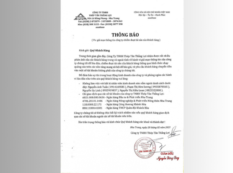 Nở rộ tình trạng giả mạo doanh nghiệp để lừa đảo
