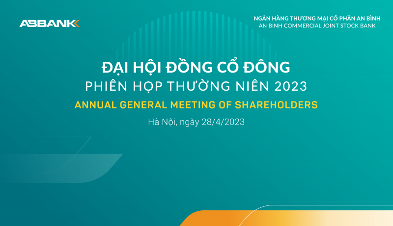 Đại hội cổ đông ABBANK sẽ công bố danh sách ứng viên HĐQT nhiệm kỳ 2023-2027