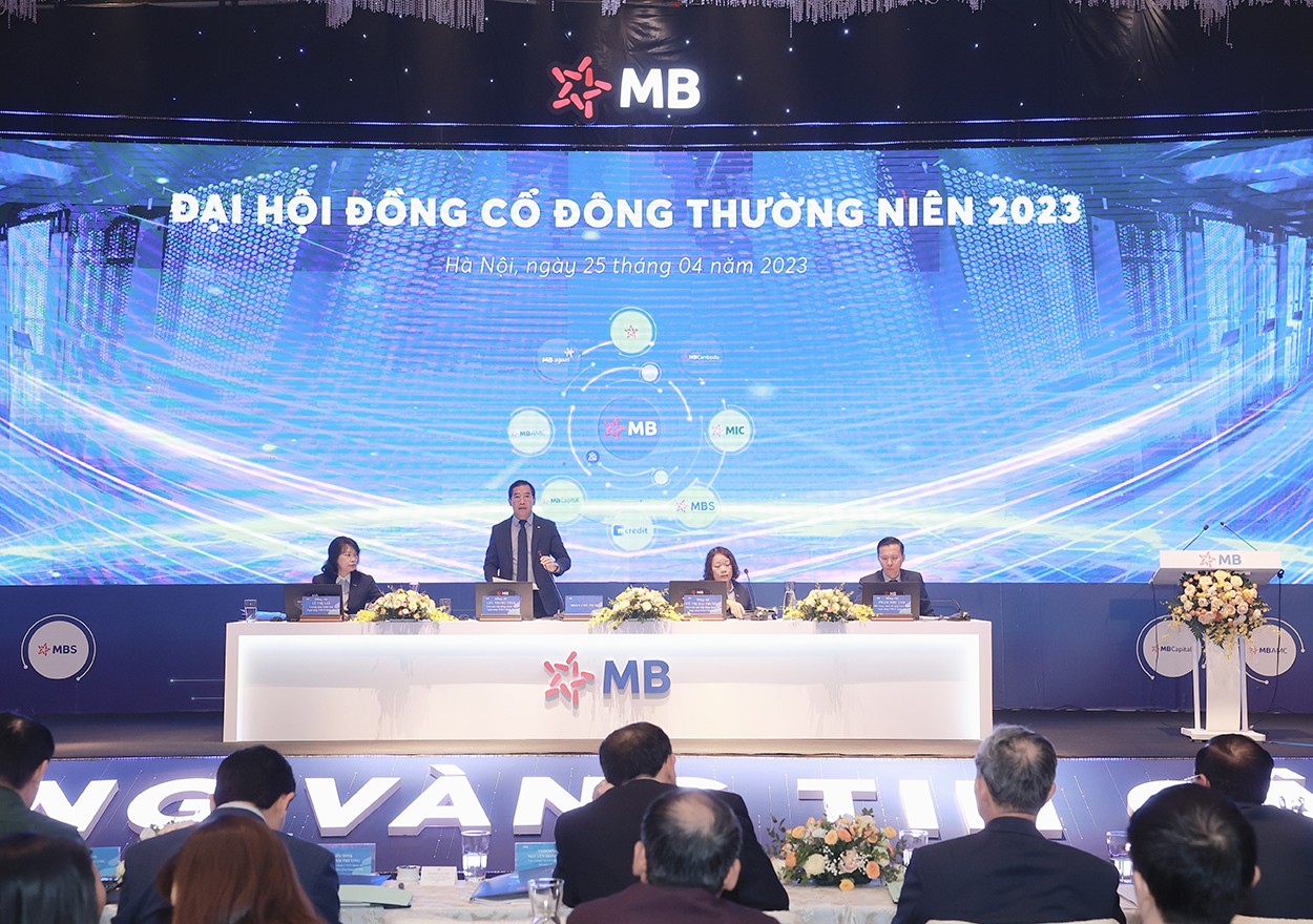 Đại hội đồng cổ đông thường niên 2023: MB tăng mạnh vốn điều lệ lên hơn 53.600 tỷ đồng