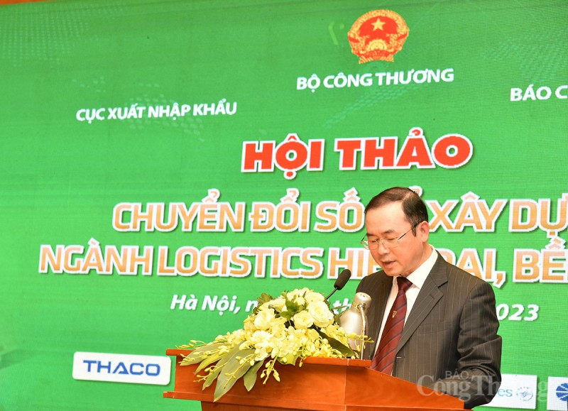 Đang diễn ra Hội thảo "Chuyển đổi số để xây dựng ngành logistics hiện đại, bền vững"