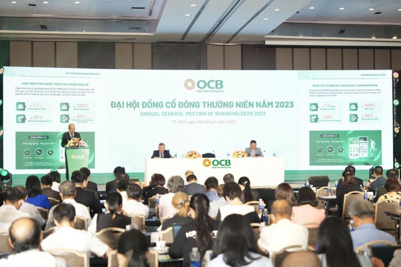 Đại hội đồng cổ đông Ngân hàng OCB: Mục tiêu lợi nhuận trước thuế năm 2023 đạt 6.000 tỷ đồng