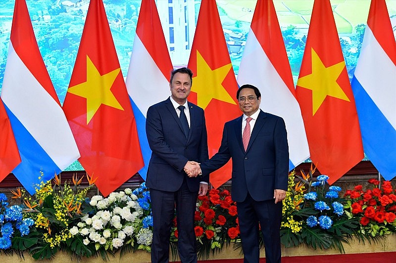 Thủ tướng Phạm Minh Chính và Thủ tướng Đại Công quốc Luxembourg Xavier Bettel. Thủ tướng Phạm Minh Chính và Thủ tướng Đại Công quốc Luxembourg Xavier Bettel.