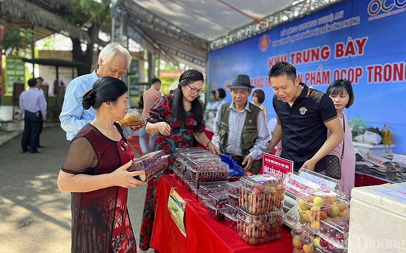 Đông đảo người dân mua sắm tại tuần lễ OCOP Nghệ An