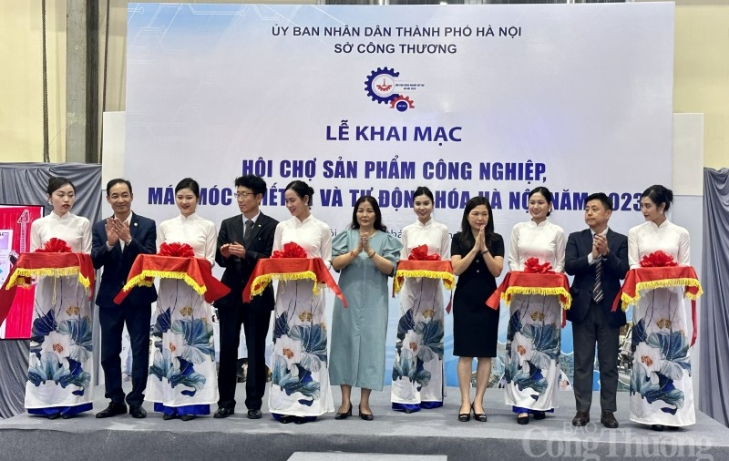 Khai mạc hội chợ sản phẩm công nghiệp, máy móc thiết bị và tự động hóa Hà Nội 2023