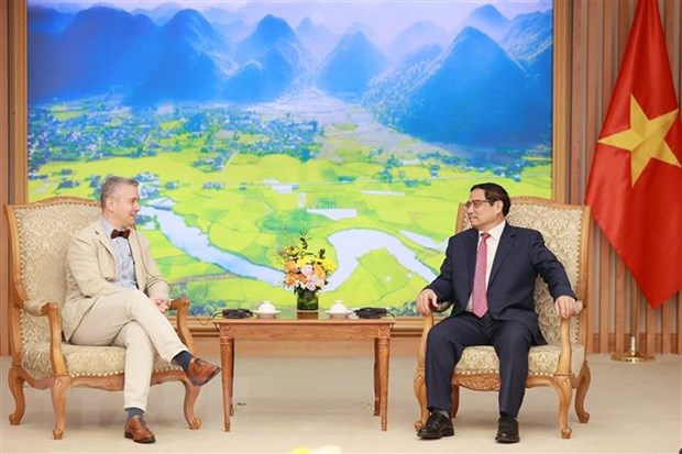 Thu tuong tiep Dai su Bi va Tong Giam doc Tap doan John Corkerill hinh anh 2