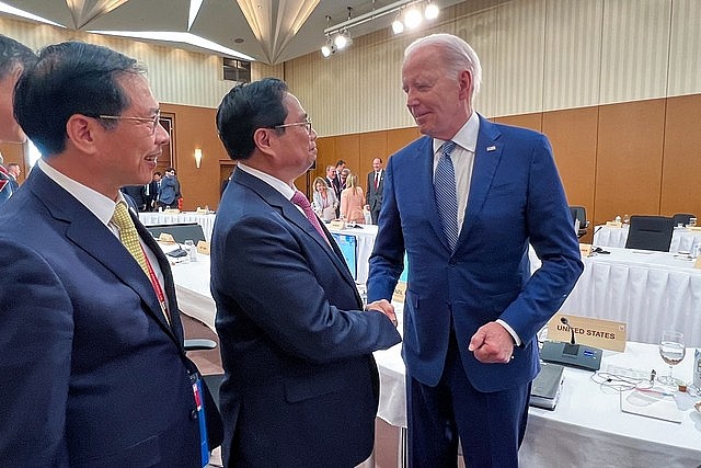 Thủ tướng Phạm Minh Chính và Tổng thống Hoa Kỳ Joe Biden - Ảnh: VGP/Nhật Bắc