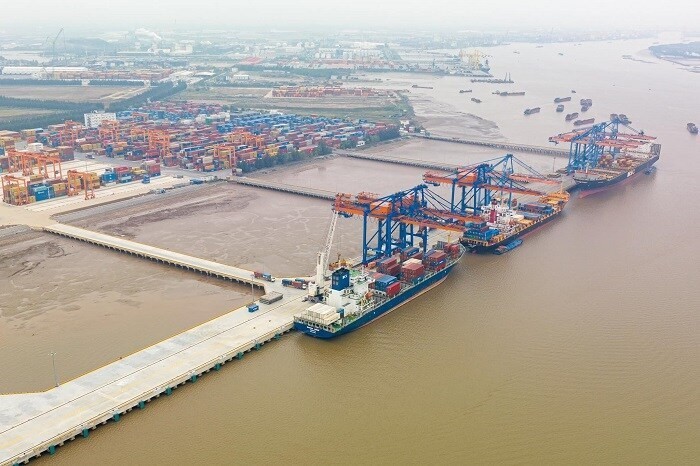 Sau khi hoàn thành giai đoạn 2, cụm cảng Nam Đình Vũ có thể tiếp nhận cùng lúc 3 tàu làm hàng