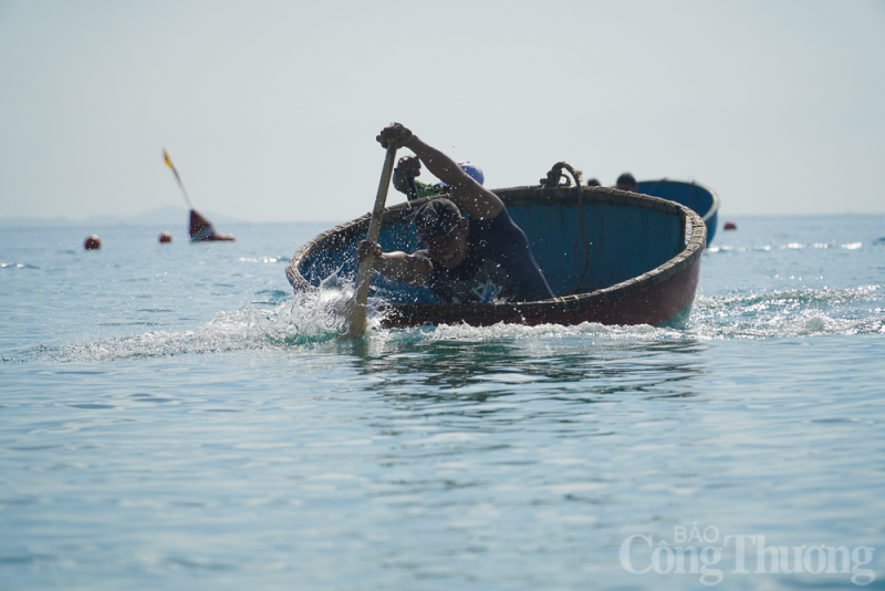 Thú vị hội thi bơi thúng, lắc thúng tại thành phố Nha Trang