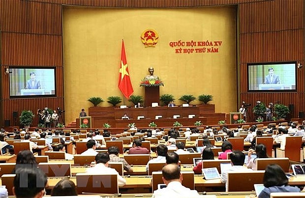 Quang cảnh phiên họp chiều 8/6.