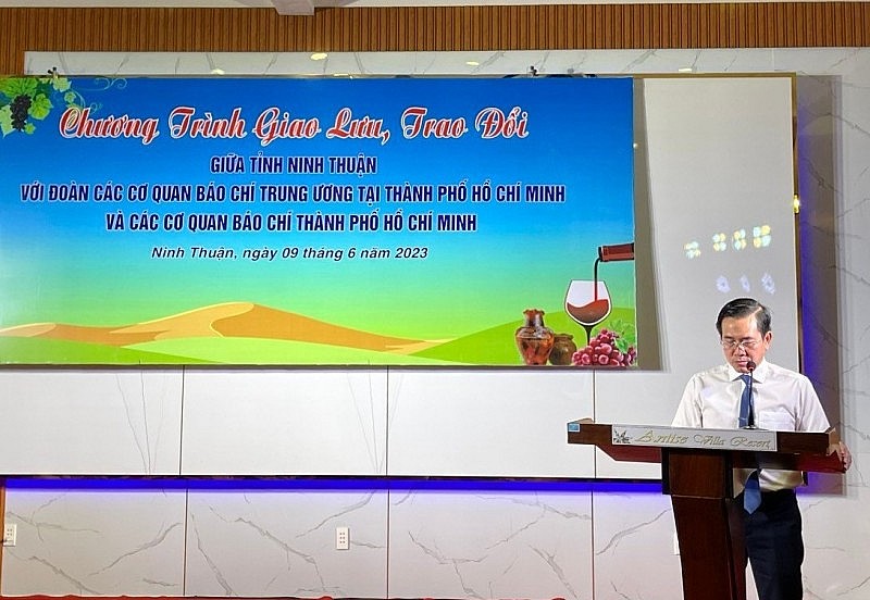 Đoàn báo chí Trung ương tại TP. Hồ Chí Minh giao lưu, trao đổi với tỉnh Ninh Thuận