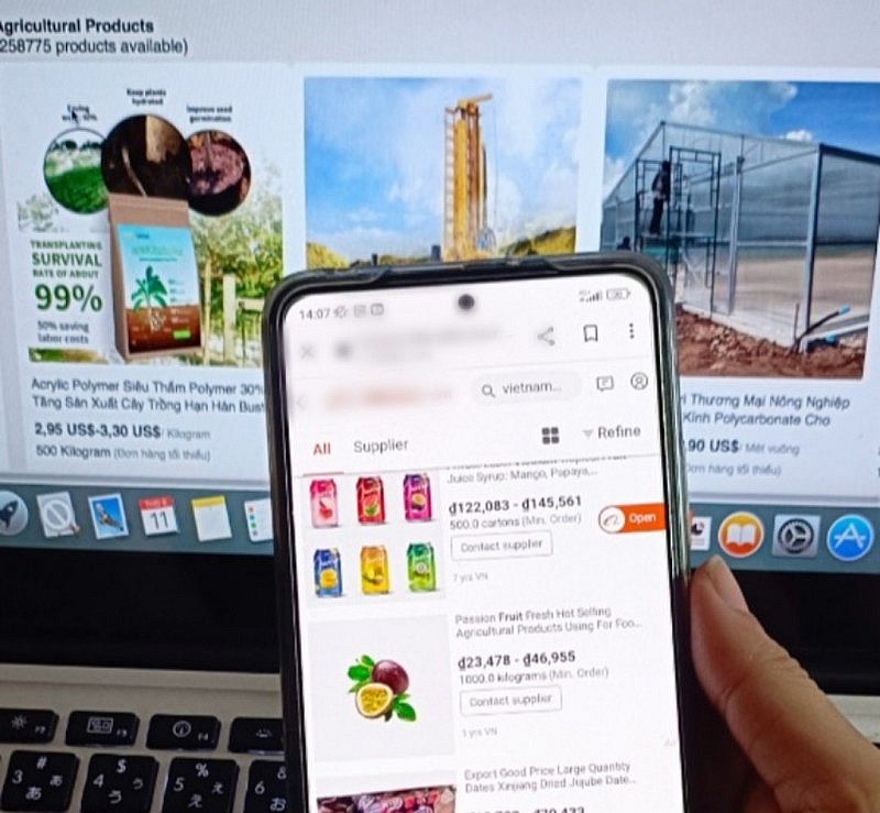 Nhiều sản phẩm nông nghiệp, thực phẩm, đồ uống của Việt Nam đang có mặt trên các sàn thương mại điện tử quốc tế.