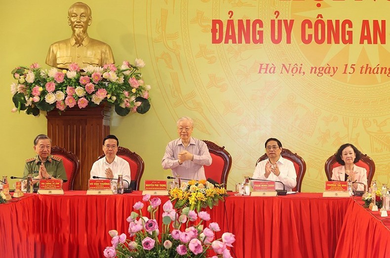 [Ảnh] Tổng Bí thư chỉ đạo Hội nghị Đảng ủy Công an Trung ương ảnh 4