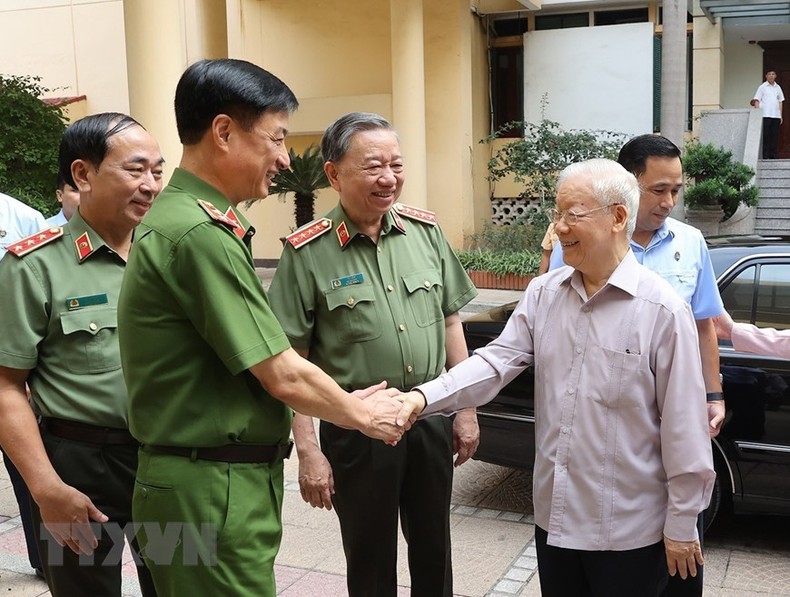 [Ảnh] Tổng Bí thư chỉ đạo Hội nghị Đảng ủy Công an Trung ương ảnh 1