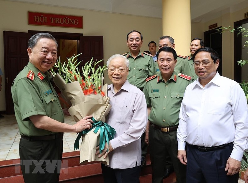 [Ảnh] Tổng Bí thư chỉ đạo Hội nghị Đảng ủy Công an Trung ương ảnh 2