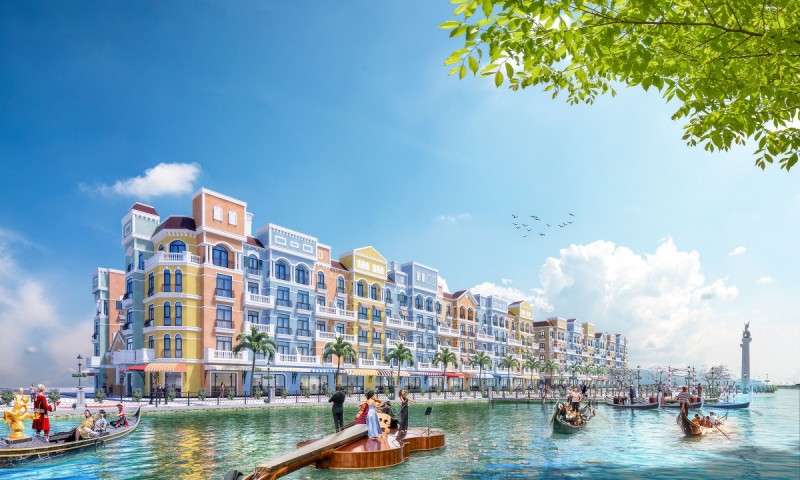 Cảnh quan kiến trúc của The Venice lấy cảm hứng từ dòng sông Venice phồn hoa nước Ý