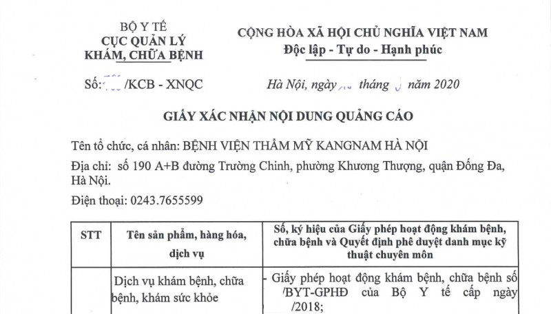 Bệnh viện Thẩm mỹ Kangnam -  Quảng cáo mập mờ, bác sĩ người Việt... đeo bảng tên Hàn Quốc