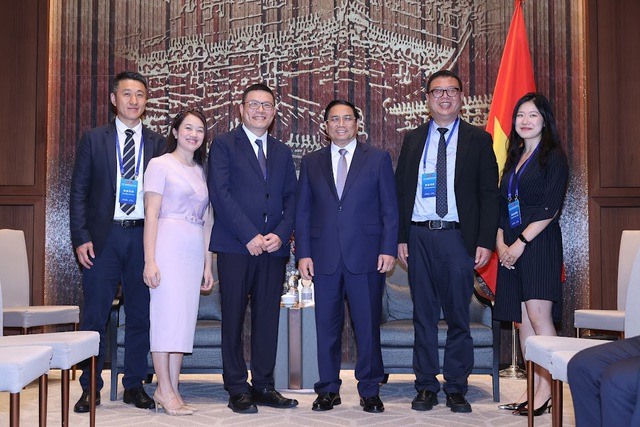 Thủ tướng Chính phủ Phạm Minh Chính tiếp Chủ tịch Tập đoàn Texhong. Ảnh: VGP