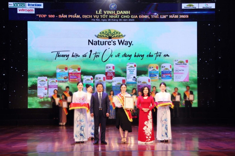 Nature's Way tiếp tục được vinh danh trong Top 100 Sản phẩm tốt nhất cho gia đình, trẻ em năm 2023