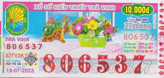 XSTV 14/7 - Kết quả xổ số Trà Vinh hôm nay ngày 14/7/2023 – KQXSTV thứ sáu ngày 14 tháng 7