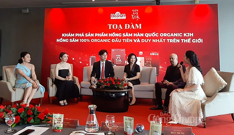 trong khuôn khổ sự kiện đã diễn ra tọa đàm khám phá sản phẩm hồng sâm Hàn Quốc organic KJH