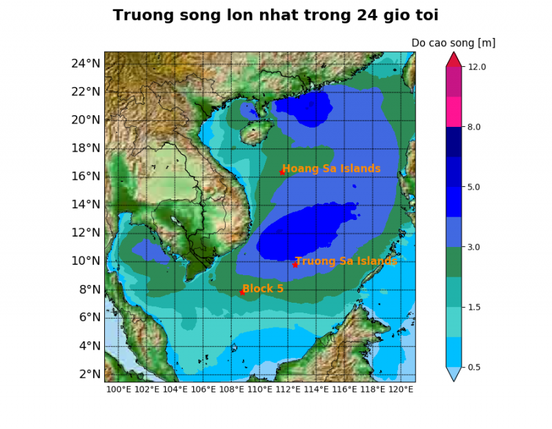 thoi tiet bien hom nay ngay 1972023 se co gio manh mua giong tren bien