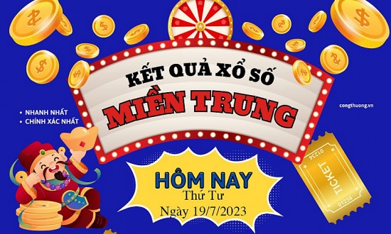 XSMT 19/7, Kết quả xổ số miền Trung hôm nay 19/7/2023, KQXSMT 19/7, xổ số miền Trung ngày 19 tháng 7