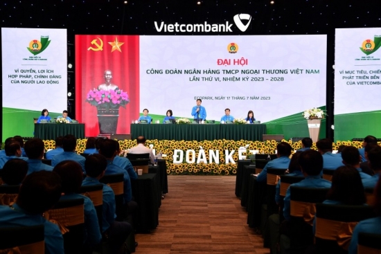 Đại hội Công đoàn Vietcombank lần thứ VI, nhiệm kỳ 2023 - 2028 thành công tốt đẹp