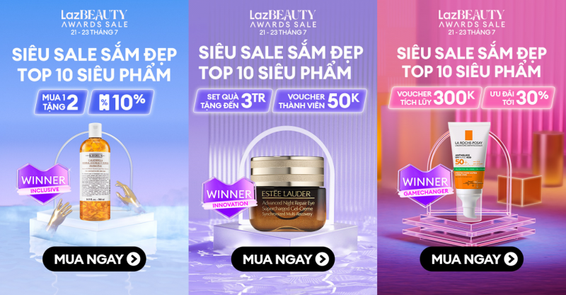 Lazada vinh danh 10 sản phẩm làm đẹp tại Lazbeauty awards 2023