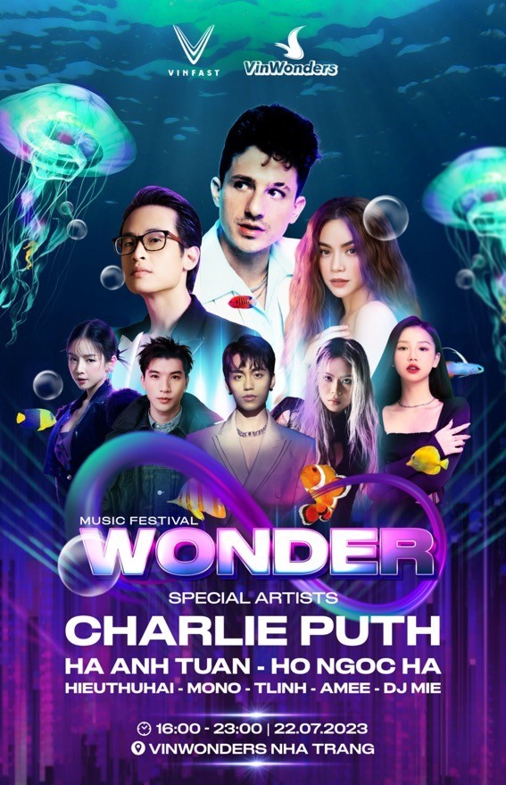 Vinpearl Nha Trang 24 giờ trước 8Wonder: Loạt sao đổ bộ, đông đảo du khách đợi “quẫy” cùng Charlie Puth