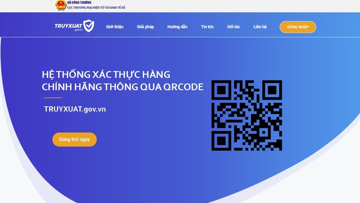 Qrcode xác thực hàng chính hãng để bảo vệ doanh nghiệp, người tiêu dùng