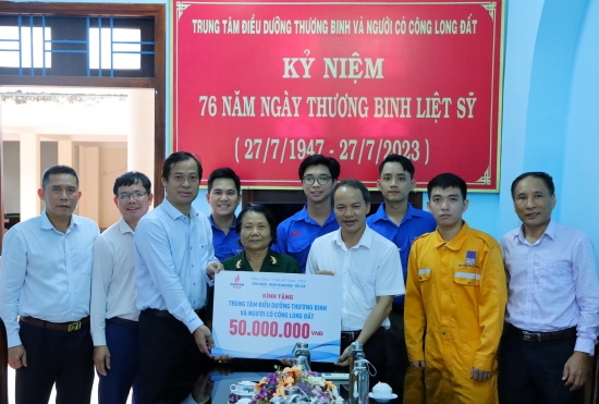 Hội Cựu chiến binh và Công đoàn PV GAS tri ân kỷ niệm 76 năm Ngày Thương binh - Liệt sĩ 27/7/2023