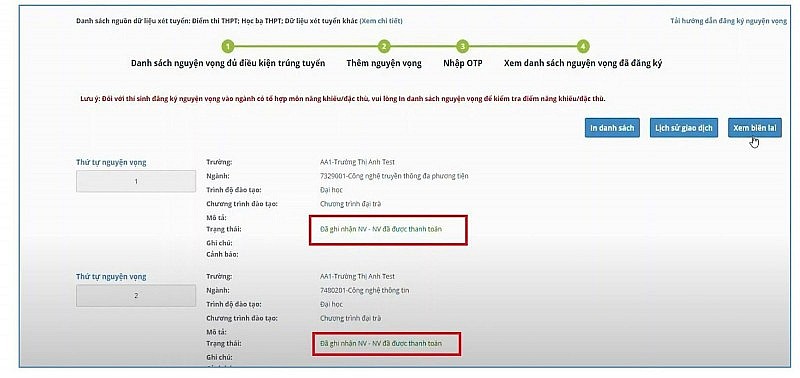 Hướng dẫn nộp lệ phí xét tuyển đại học 2023 và những điều cần lưu ý