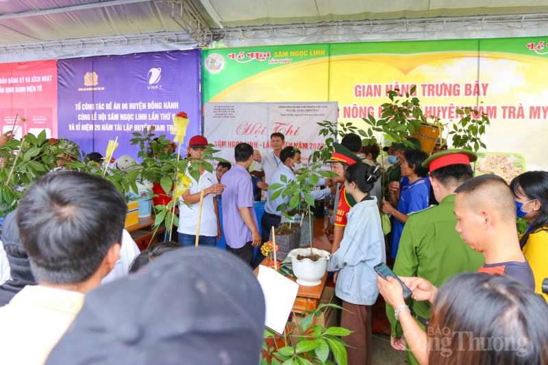 Quảng Nam: Rộn ràng phiên chợ sâm Ngọc Linh dịp 20 năm thành lập huyện Nam Trà My