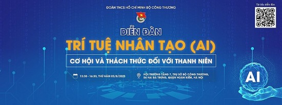 Chiều ngày 3/8 sẽ diễn ra Diễn đàn "Trí tuệ nhân tạo: Cơ hội và thách thức đối với thanh niên"