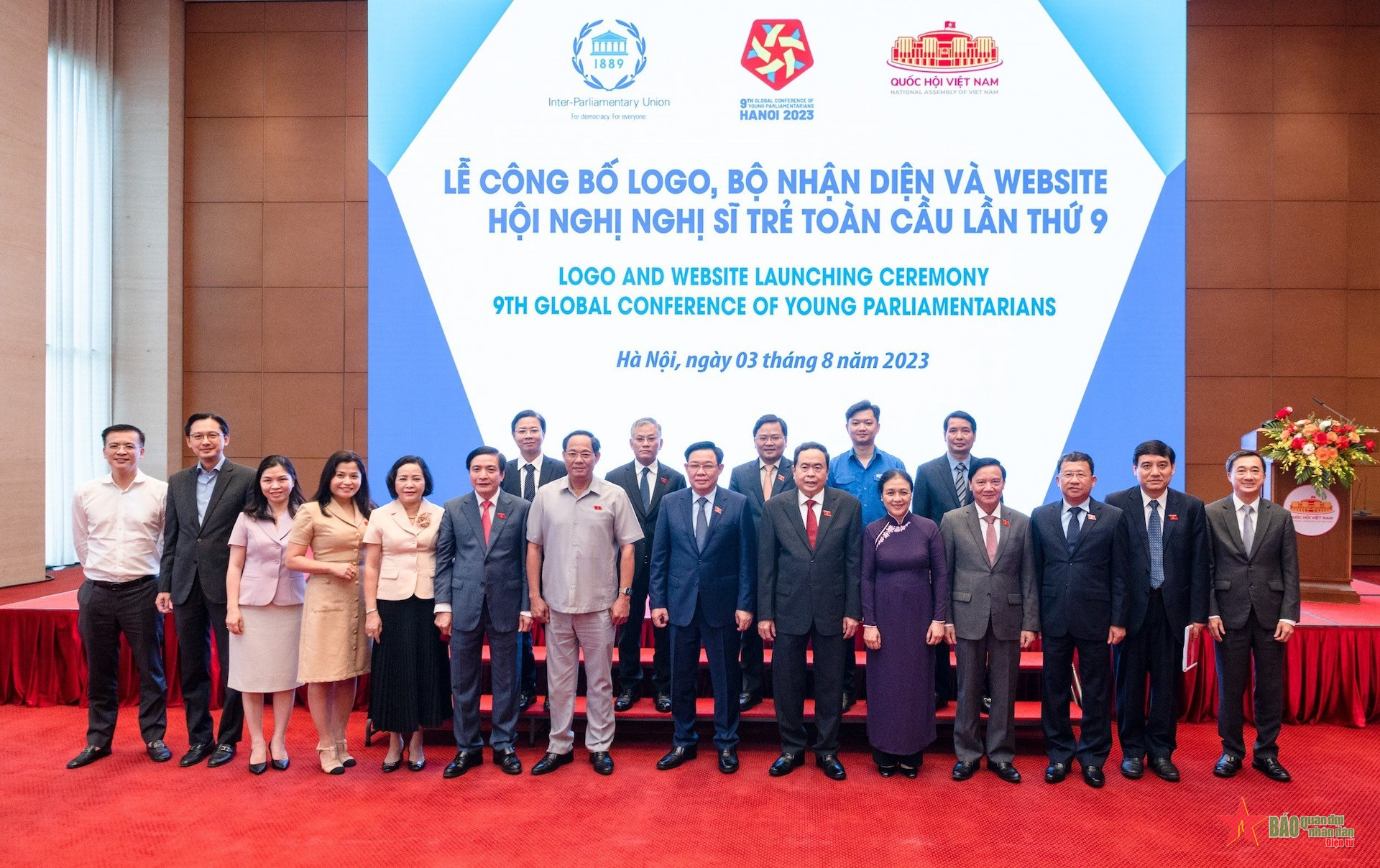 Công bố logo, website Hội nghị Nghị sĩ trẻ toàn cầu lần thứ 9