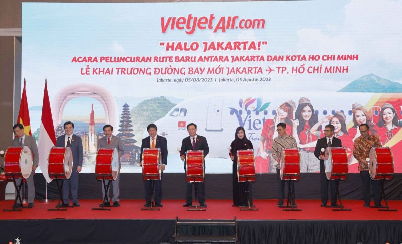 Lễ khai trương đường bay thẳng Tp. Hồ Chí Minh – Jakarta của Vietjet Air