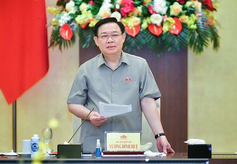 Chủ tịch Quốc hội Vương Đình Huệ chủ trì và khai mạc Phiên họp thứ 25 của Ủy ban Thường vụ Quốc hội.