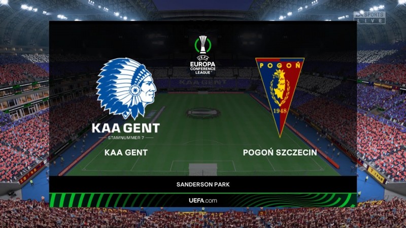 Trận đấu giữa Pogon Szczecin và Gent