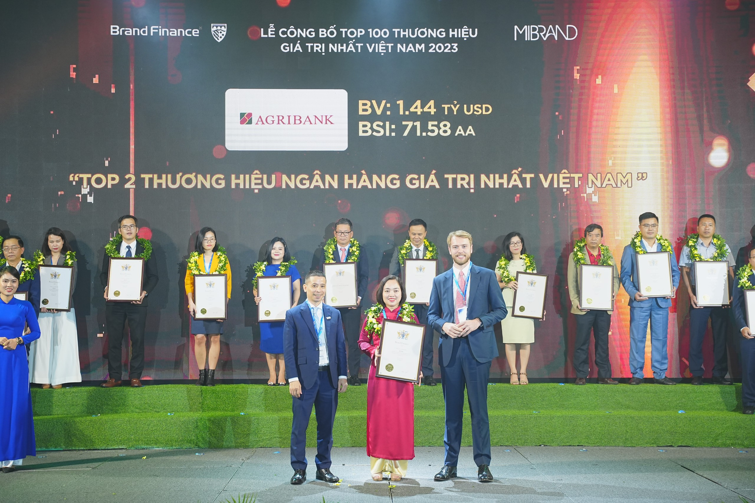 Agribank - Top 10 thương hiệu giá trị nhất Việt Nam năm 2023