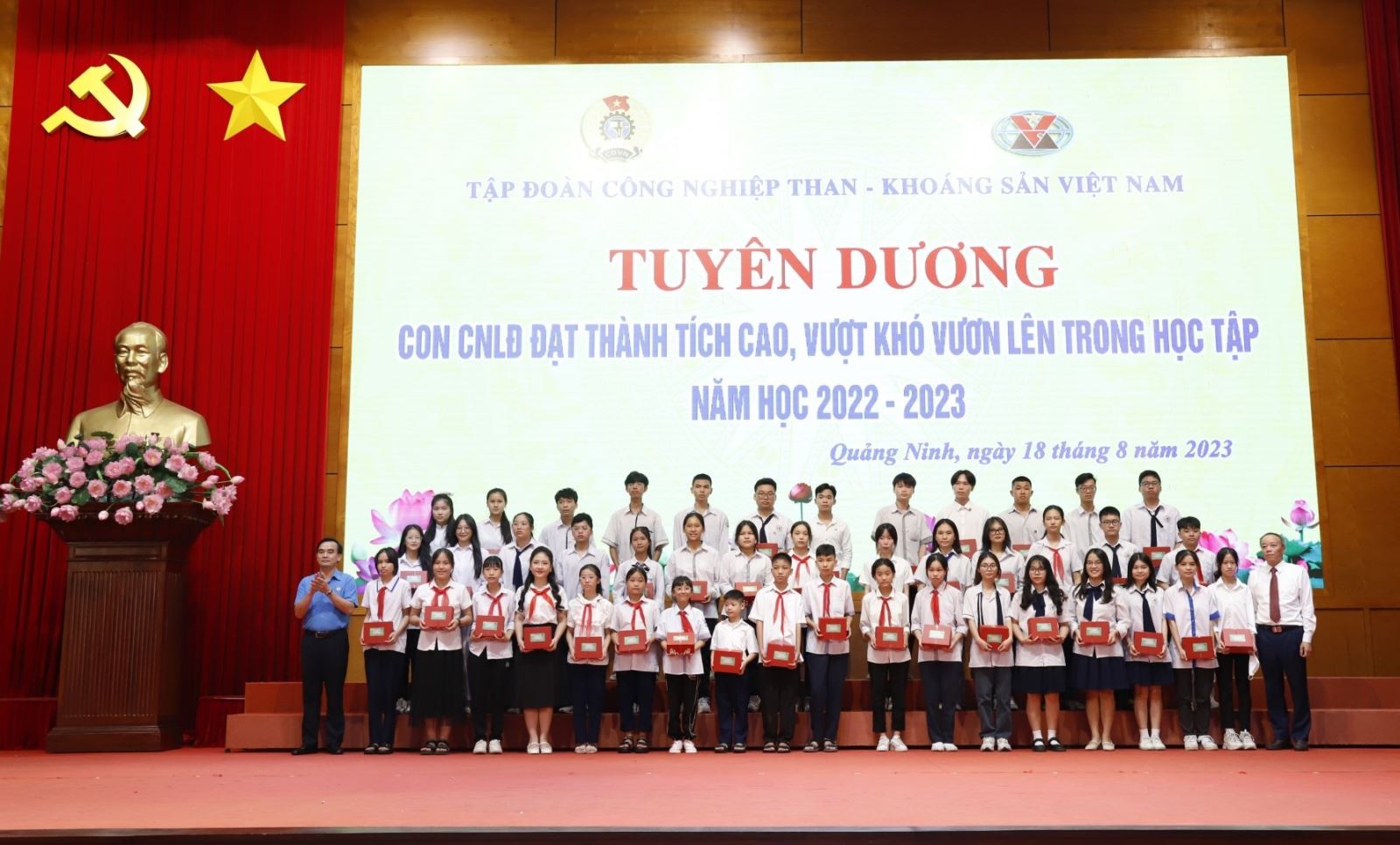 Công đoàn TKV: Tuyên dương hơn 1.000 con công nhân lao động đạt thành tích cao trong học tập