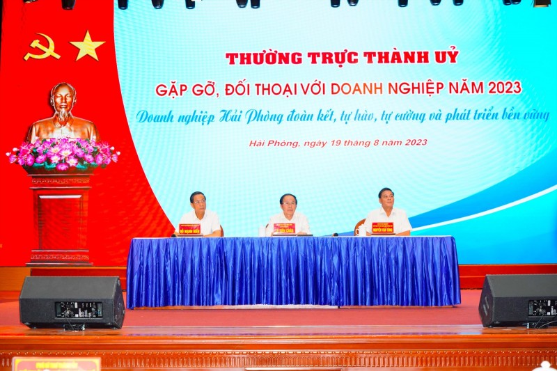 Hải Phòng: Bí thư và Chủ tịch thành phố đối thoại trực tiếp với hơn 600 doanh nghiệp