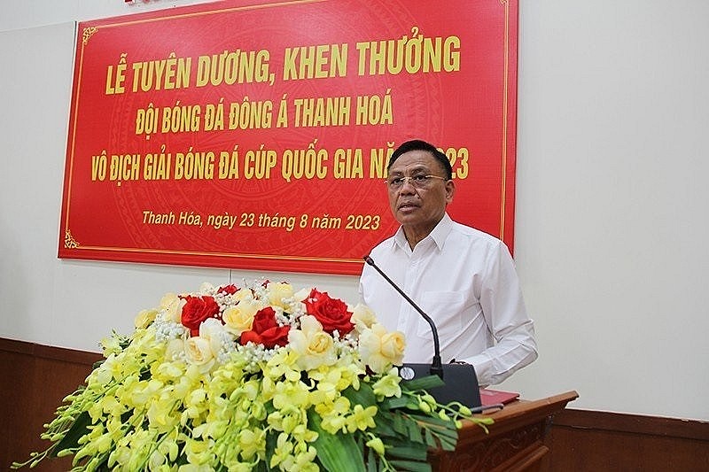 Thanh Hóa: Khen thưởng Câu lạc bộ Bóng đá Đông Á vô địch Cúp Quốc gia năm 2023